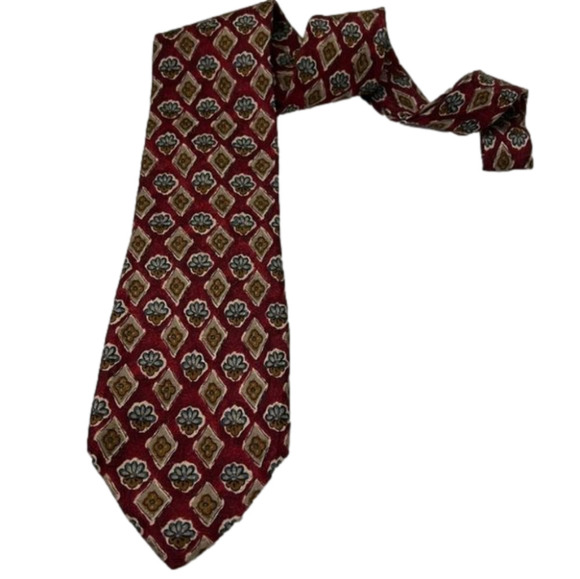Ermenegildo Zegna Geometric 100% Silk Tie - Picture 1 of 7